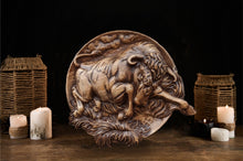 Load image into Gallery viewer, Bull Wood Wall Decor, Bul Wood Wall Decor, Wall Hangings Decor, Carvings Art, Hunter Gift, Wood Wall Sculpture, Bull Decor
