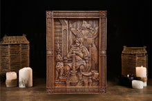 Load image into Gallery viewer, Yarilo Slavic God Wall Picture, Yarilo Slavic Carvings, Yaryla Slavic Picture, slavic gods, pagan altar, slavic mythology, Wall Hangings