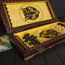 Load image into Gallery viewer, Backgammon set with dice