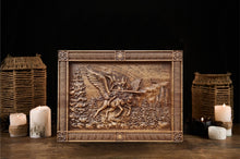 Load image into Gallery viewer, Valkyrie Wood Wall Picture, Valkyrie Norse Goddess, norse gods, pagan decor, norse pagan, viking art, norse pagan, Wall Hangings