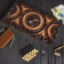 Load image into Gallery viewer, Backgammon set with dice