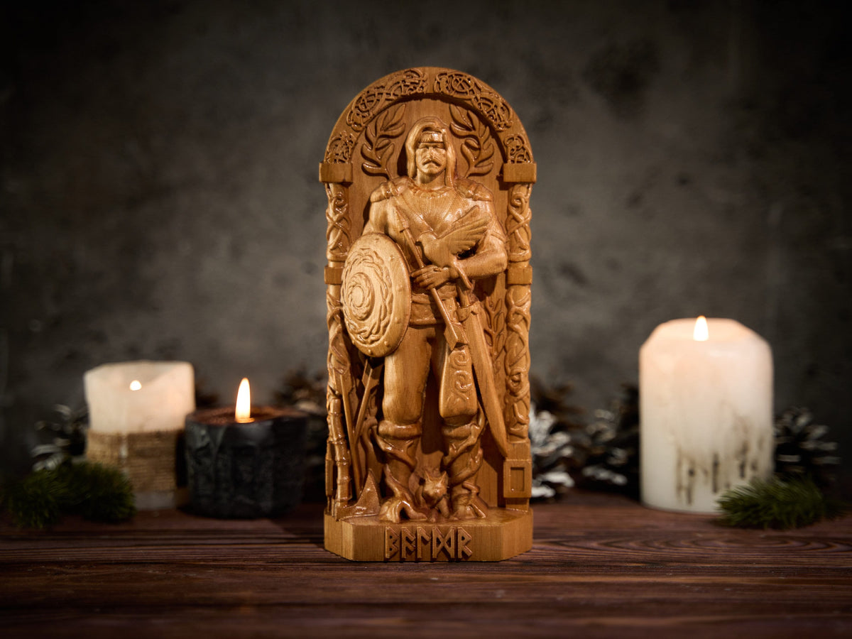 Odin cheapest Altar Wood Carving