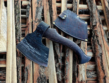 Load image into Gallery viewer, Original pizza axe, slicer axe, viking chopper, wedding gift, ragnar axe, hand forged axe, pizza cutter