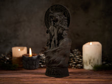 Load image into Gallery viewer, Black Fenrir statue