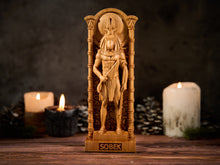 Load image into Gallery viewer, Sobek Egypt statue, Sobek Egypt God, Sobek Egypt figure, ancient egypt gods, egypt gods, ancient paganism, pagan altar, egypt altar statue