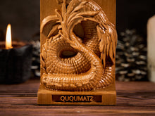Load image into Gallery viewer, Ququmatz Maya God, Ququmatz Maya Wind God, Maya Serpent God, Aztec God, mexican art, Aztec statue, Mayan God, pagan altar