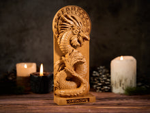 Load image into Gallery viewer, Quetzalcoatl Aztec God statue, Quetzalcoatl Aztec Wind God, Aztec Serpent God, Aztec God, mexican art, Aztec statue, Mayan God, pagan altar