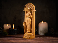 Load image into Gallery viewer, Sulis Minerva Roman Goddess, Sulis Minerva Roman Figure, pagan statue, roman statue, roman goddess, pagan altar