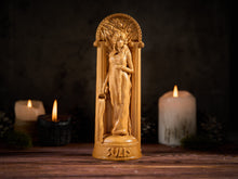Load image into Gallery viewer, Sulis Minerva Roman Goddess, Sulis Minerva Roman Figure, pagan statue, roman statue, roman goddess, pagan altar