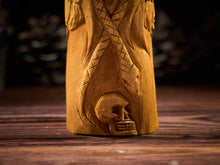 Load image into Gallery viewer, Lilith Goddess statue, Lilith statue, Inanna wooden figure, wicca altar, lilith goddess, witch altar