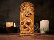 Load image into Gallery viewer, Quetzalcoatl Aztec God statue, Quetzalcoatl Aztec Wind God, Aztec Serpent God, Aztec God, mexican art, Aztec statue, Mayan God, pagan altar