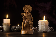 Load image into Gallery viewer, Thor Norse god statue - wooden statue