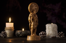 Load image into Gallery viewer, Tyr Norse god statue - wooden statue