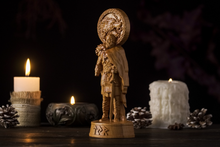 Load image into Gallery viewer, Tyr Norse god statue - wooden statue