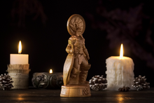 Load image into Gallery viewer, Thor Norse god statue - wooden statue
