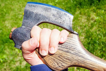 Load image into Gallery viewer, BBQ axe meat chopper butchers axe hand-hold axe meat cleaver viking hatchet