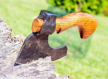 Load image into Gallery viewer, BBQ axe meat chopper butchers axe hand-hold axe meat cleaver viking hatchet