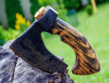 Load image into Gallery viewer, BBQ axe meat chopper butchers axe hand-hold axe meat cleaver viking hatchet