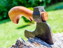 Load image into Gallery viewer, BBQ axe meat chopper butchers axe hand-hold axe meat cleaver viking hatchet