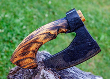 Load image into Gallery viewer, BBQ axe meat chopper butchers axe hand-hold axe meat cleaver viking hatchet