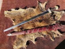 Load image into Gallery viewer, Battle swords: cosplay viking sword, master witcher sword, antique and real sword, action figure swords, witcher swords, fantasy arming sword, training swords, Real Norse Sword.