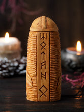 Load image into Gallery viewer, Odin Norse wooden statue