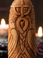 Load image into Gallery viewer, Odin Norse wooden statue