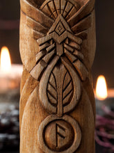Load image into Gallery viewer, Odin Norse God wooden statue