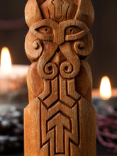 Load image into Gallery viewer, Tyr Norse God Wooden Statue