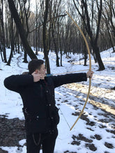 Load image into Gallery viewer, Traditional archery bows: archery bow decor, long bow archery target, archery bows art, mongolian large bow