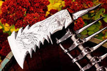 Load image into Gallery viewer, medieval weapons Viking axes Battle axe God_of_war Kratos Cosplay commission axe carving custom norse axe