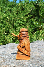 Load image into Gallery viewer, Handmade wooden statues: goddess statue, wood art carving antique religious statues, wood craft sculpture for witch altar norse pagan altar