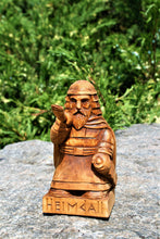 Load image into Gallery viewer, Handmade wooden statues: goddess statue, wood art carving antique religious statues, wood craft sculpture for witch altar norse pagan altar