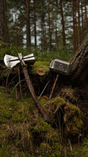 Load image into Gallery viewer, Thor Hammer Real size handmade metal with custom engravings