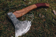 Load image into Gallery viewer, medieval weapons Viking axes Battle axe God_of_war Kratos Cosplay commission axe carving custom norse axe