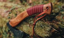 Load image into Gallery viewer, medieval weapons Viking axes Battle axe God_of_war Kratos Cosplay commission axe carving custom norse axe