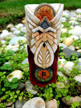 Load image into Gallery viewer, Handmade wooden statues: goddess statue, wood art carving antique religious statues, wood craft sculpture for witch altar norse pagan altar