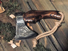Load image into Gallery viewer, BBQ axe meat chopper butchers axe hand-hold axe meat cleaver viking hatchet