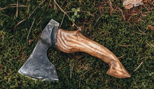 Load image into Gallery viewer, BBQ axe meat chopper butchers axe hand-hold axe meat cleaver viking hatchet
