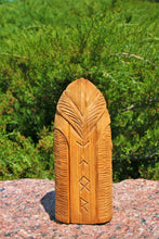 Load image into Gallery viewer, Handmade wooden statues: goddess statue, wood art carving antique religious statues, wood craft sculpture for witch altar norse pagan altar