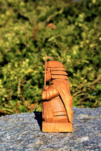 Load image into Gallery viewer, Handmade wooden statues: goddess statue, wood art carving antique religious statues, wood craft sculpture for witch altar norse pagan altar