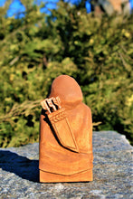 Load image into Gallery viewer, Handmade wooden statues: goddess statue, wood art carving antique religious statues, wood craft sculpture for witch altar norse pagan altar
