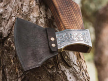 Load image into Gallery viewer, medieval weapons Viking axes Battle axe God_of_war Kratos Cosplay commission axe carving custom norse axe