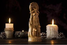Load image into Gallery viewer, Odin Norse god statue - wooden statue