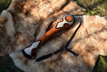 Load image into Gallery viewer, Traditional archery back leather quiver "Foxy"