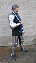 Load image into Gallery viewer, Pair of Steel/ Titanium Legs - Legs armor - LARP armor - Pair Legs - Pair Legs
