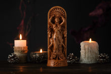Load image into Gallery viewer, Sunna/Sun Norse Goddess wooden statue