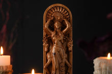 Load image into Gallery viewer, Sunna/Sun Norse Goddess wooden statue