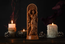 Load image into Gallery viewer, Sunna/Sun Norse Goddess wooden statue