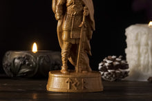 Load image into Gallery viewer, Tyr Norse god statue - wooden statue